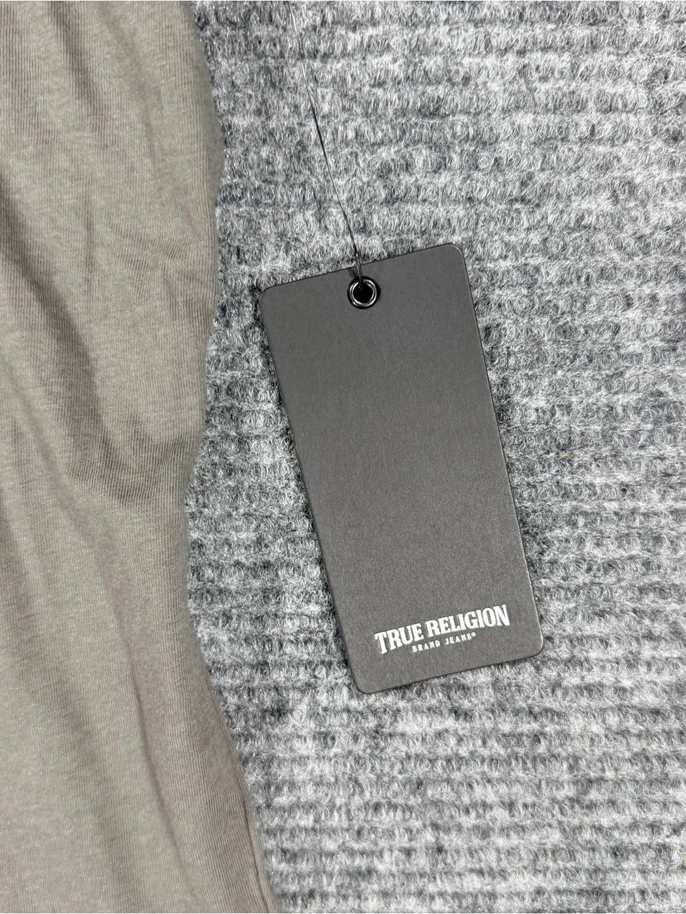True Religion Short Sleeve Tee with Light Blue Logo